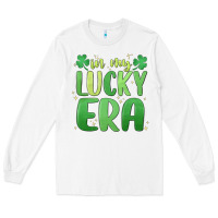 White in my lucky era st. patrick's day Long Sleeve Tee - MaliasSmallBusiness