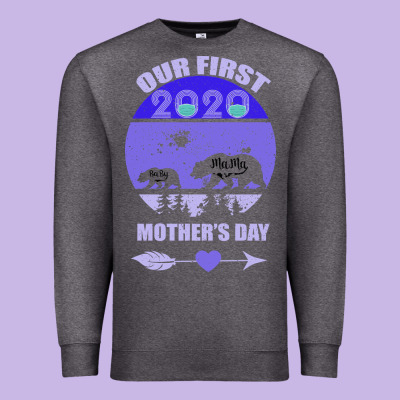 Our First Baby Mama Mother S Day Premium Sweatshirt Designed By Bettercallsaul