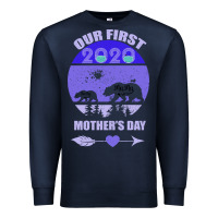 Navy Our First Baby Mama Mother s Day Premium Sweatshirt - Bettercallsaul