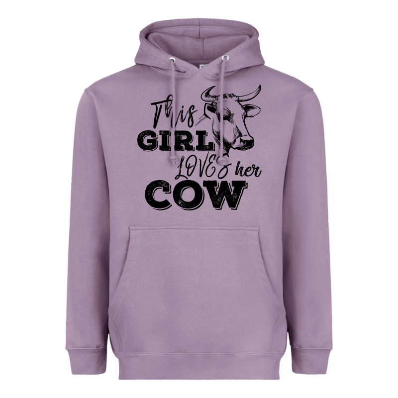 This Girl Loves Her Cow Heavyweight Hoodie by Bettercallsaul | Teevron