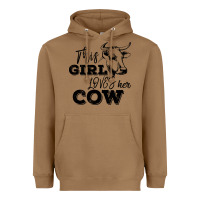 Toasted Coconut This Girl Loves Her Cow Heavyweight Hoodie - Bettercallsaul