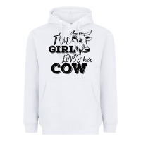 White This Girl Loves Her Cow Heavyweight Hoodie - Bettercallsaul
