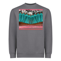 Storm western fringe cowhide leopard Heavyweight Sweatshirt - BarkalooDesign