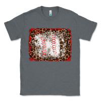 Charcoal Heather baseball leopard background Classic Tee - RanaPortraitStore