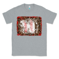 Heather Grey baseball leopard background Classic Tee - RanaPortraitStore