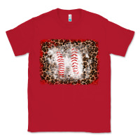 Red baseball leopard background Classic Tee - RanaPortraitStore