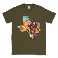 Army Green christmas texas map Classic Tee - AdoDesignShop