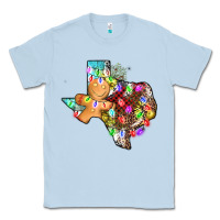 Dusty Blue christmas texas map Classic Tee - AdoDesignShop