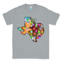 Heather Grey christmas texas map Classic Tee - AdoDesignShop