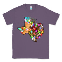 Lavender christmas texas map Classic Tee - AdoDesignShop
