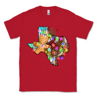 Red christmas texas map Classic Tee - AdoDesignShop