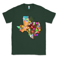 Sports Green christmas texas map Classic Tee - AdoDesignShop