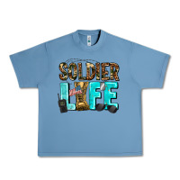 Pebble Blue soldier  life Urban Heavy Tee - AdoDesignShop