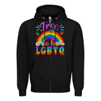 Black Western Free To Be Lgbtq Zipper Hoodie - BundleAndBundleShop