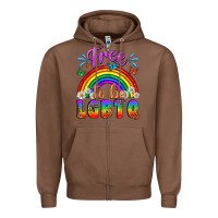 Chestnut Western Free To Be Lgbtq Zipper Hoodie - BundleAndBundleShop