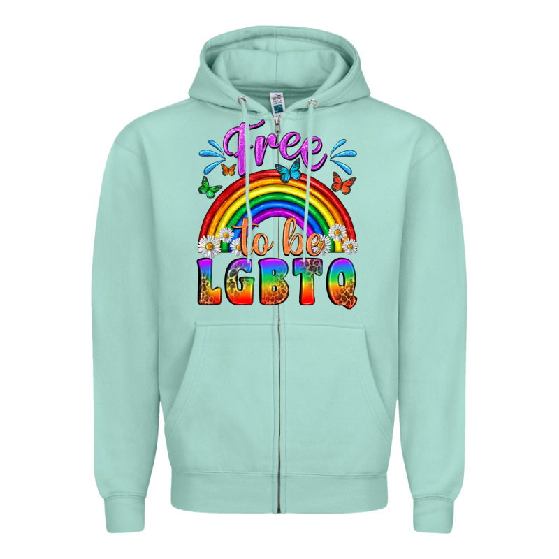 Western Free To Be Lgbtq Zipper Hoodie by BundleAndBundleShop | Teevron