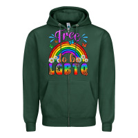 Sports Green Western Free To Be Lgbtq Zipper Hoodie - BundleAndBundleShop
