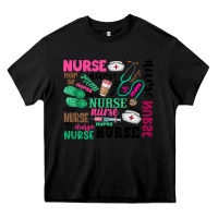 Black nurse Heavy Core Tee - Zillion Design Studio