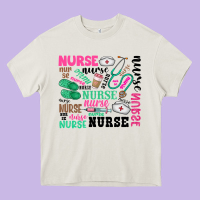 Nurse Heavy Core Tee Designed By Zillion Design Studio