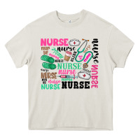 Cream nurse Heavy Core Tee - Zillion Design Studio