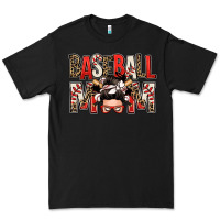 Black baseball mom messy bun Premium Tee - Zillion Design Studio
