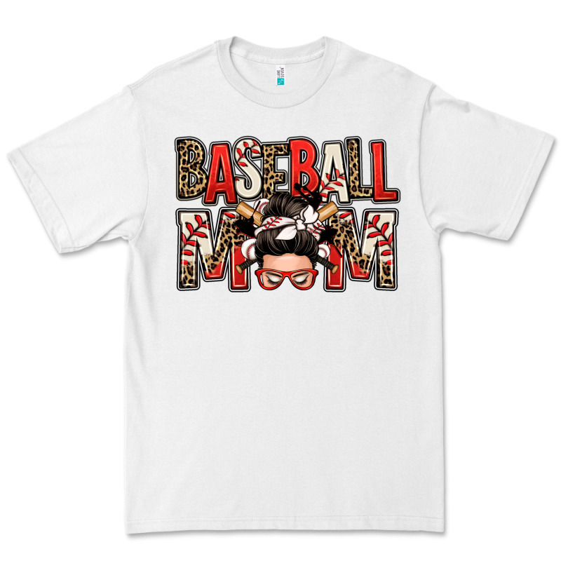 Baseball Mom Messy Bun Premium Tee by Zillion Design Studio | Teevron