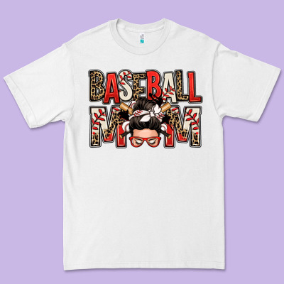 Baseball Mom Messy Bun Premium Tee Designed By Zillion Design Studio
