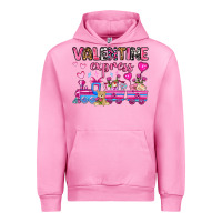 Fuchsia Pink valentine express olivia Urban Hoodie - OliviaCreatesArt
