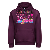 Mauve Wine valentine express olivia Urban Hoodie - OliviaCreatesArt