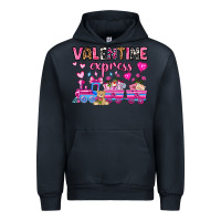 Navy valentine express olivia Urban Hoodie - OliviaCreatesArt