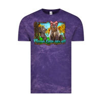 Cloud Purple mama bear sees all with sunflowers Vintage Tee - Artiststas