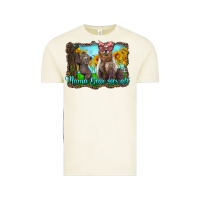 Vintage Arctic mama bear sees all with sunflowers Vintage Tee - Artiststas