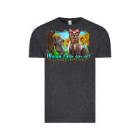 Vintage Black mama bear sees all with sunflowers Vintage Tee - Artiststas