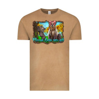 Vintage Camel mama bear sees all with sunflowers Vintage Tee - Artiststas