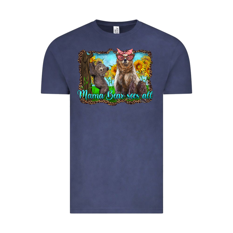 Mama Bear Sees All With Sunflowers Vintage Tee by Artiststas | Teevron