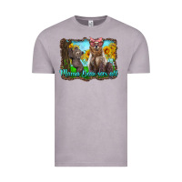 Vintage Zinc mama bear sees all with sunflowers Vintage Tee - Artiststas