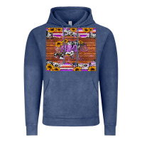 Vintage Denim mama bear sunflowers purple Vintage Hoodie - Jasminsmagicworld