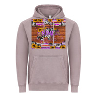 Vintage Zinc mama bear sunflowers purple Vintage Hoodie - Jasminsmagicworld