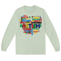 Matcha autism heart Long Sleeve Tee - MaliasSmallBusiness