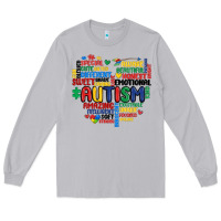 Moon Dust autism heart Long Sleeve Tee - MaliasSmallBusiness