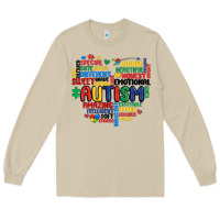Mushroom autism heart Long Sleeve Tee - MaliasSmallBusiness