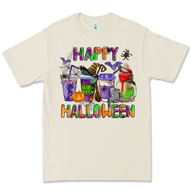 Happy Halloween Coffee Cups Premium Tee by AdoDesignShop | Teevron