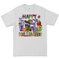Dove Grey happy halloween coffee cups Premium Tee - AdoDesignShop