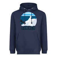 Navy Summer Surf Heavyweight Hoodie - Bettercallsaul