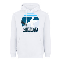 White Summer Surf Heavyweight Hoodie - Bettercallsaul
