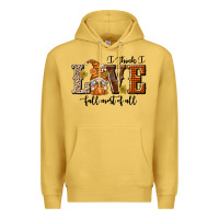 Antique Gold I Think I Love Fall Most of All Premium Hoodie - texasbilliewilder