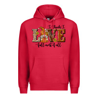 Cardinal I Think I Love Fall Most of All Premium Hoodie - texasbilliewilder