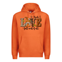 Carrot I Think I Love Fall Most of All Premium Hoodie - texasbilliewilder