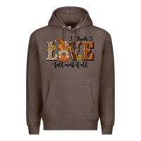 Coffee I Think I Love Fall Most of All Premium Hoodie - texasbilliewilder