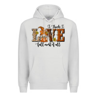 Dove Grey I Think I Love Fall Most of All Premium Hoodie - texasbilliewilder